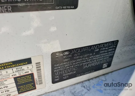 2017 Jaguar Xe from USA, damaged, VIN SAJAR4BNXHA952411